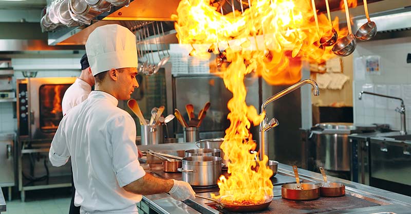 Commercial kitchen fans