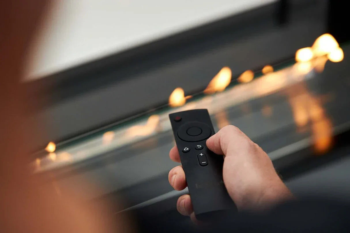Remote controlled bioethanol fireplaces