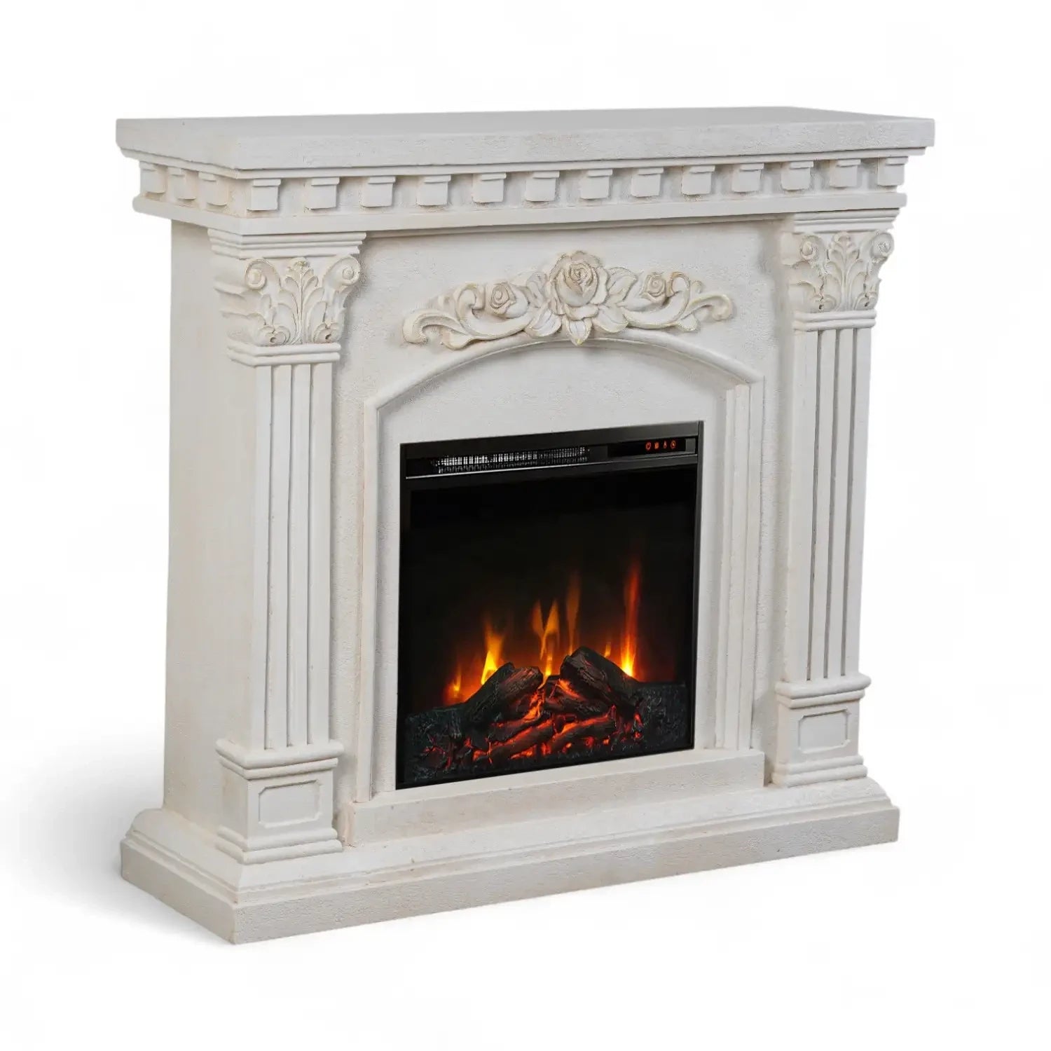 Freyr Electric Fireplace – with Eldur 18" Insert