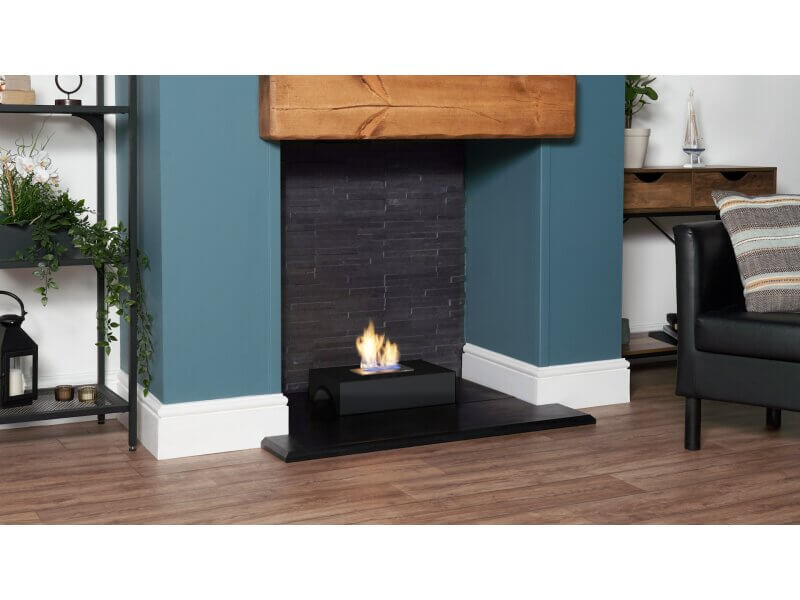 Sureflame Piccolo Freestanding Bio Ethanol Fire in Black