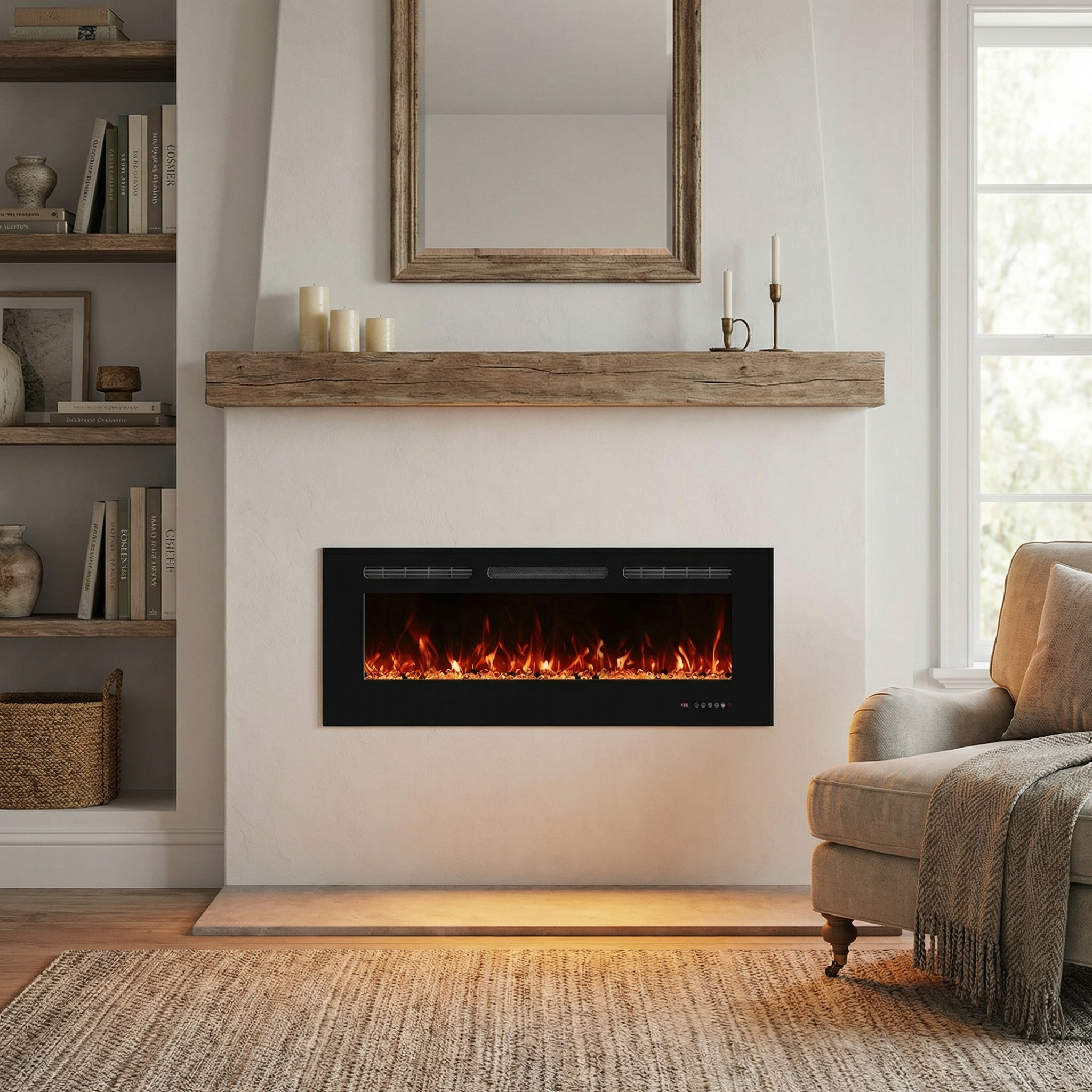 Titanite 127 cm - Built-in Fireplace