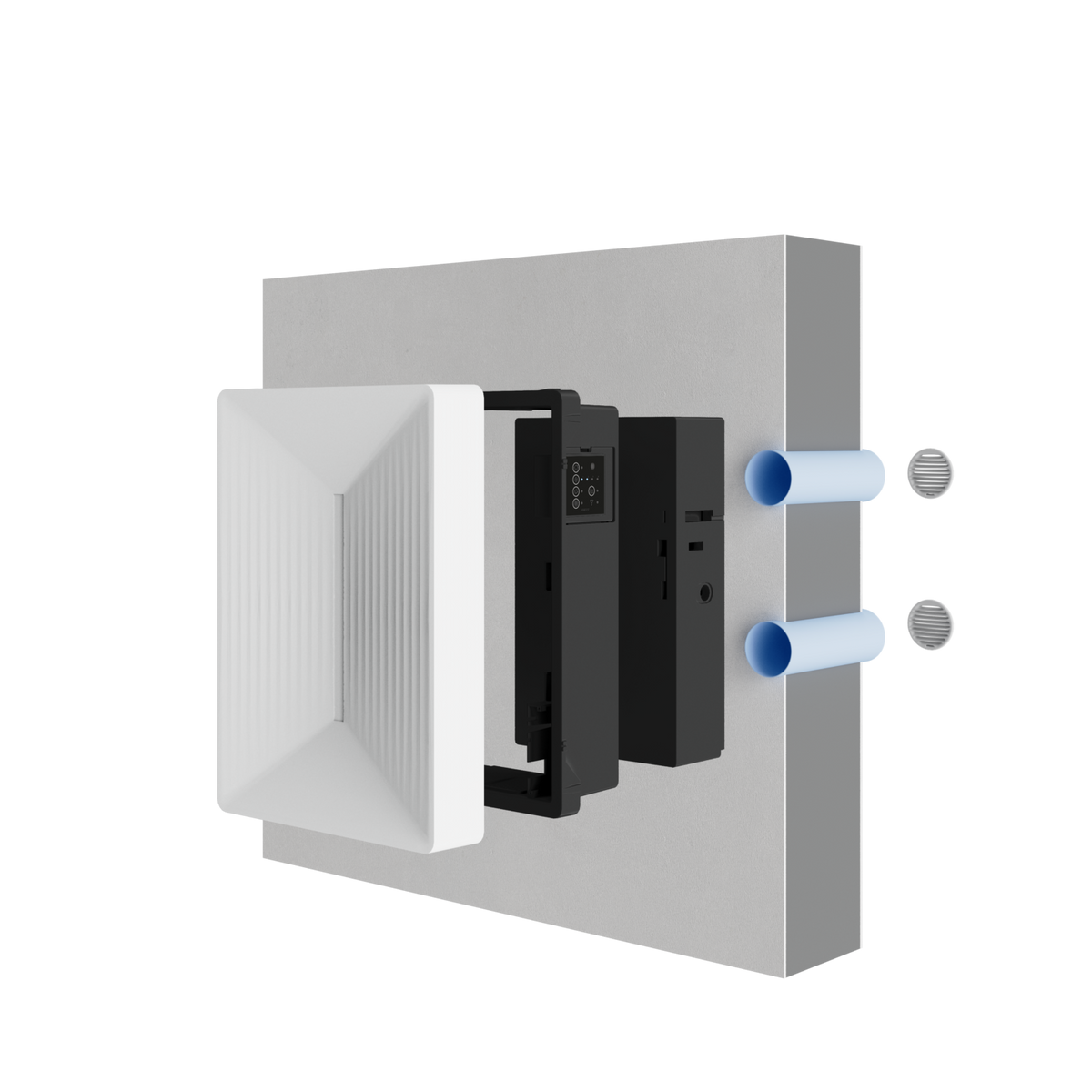 Helty FlowEASY (Version Sensible) Decentralised Heat Recovery Unit | Compact wall ventilation System