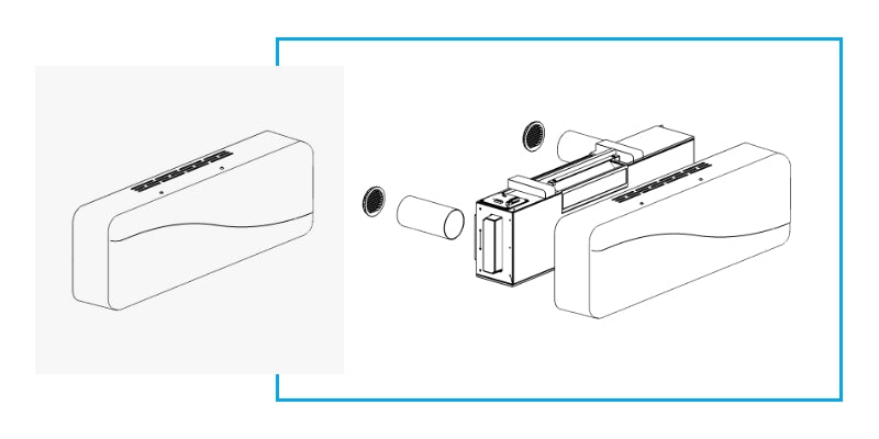 Helty FlowULTRA (Enthalpy) Decentralised Heat Recovery Unit | Compact wall ventilation System