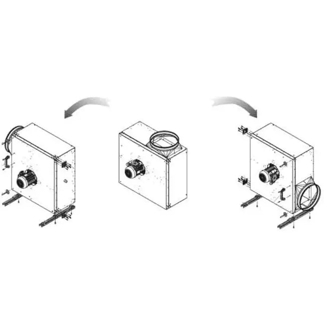 Acoustic Commercial Kitchen Inline Exhaust Fan RUCK MPS 400 E4 21