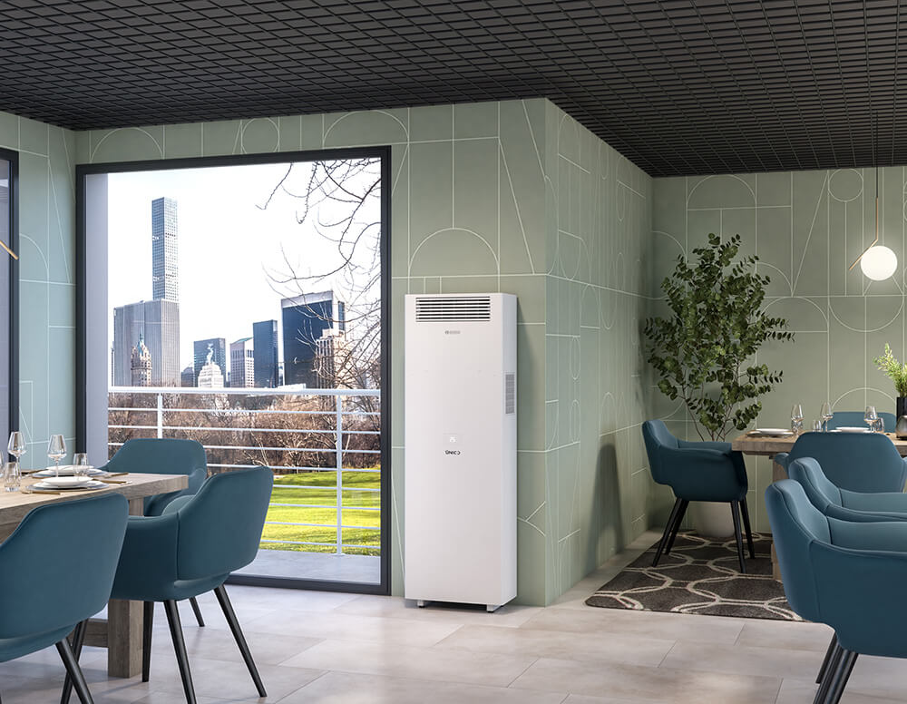NEW 2025 Olimpia Splendid Unico Vertical 3.5 kW 12000 BTU All-in-One Air Conditioning Unit with Heat Pump