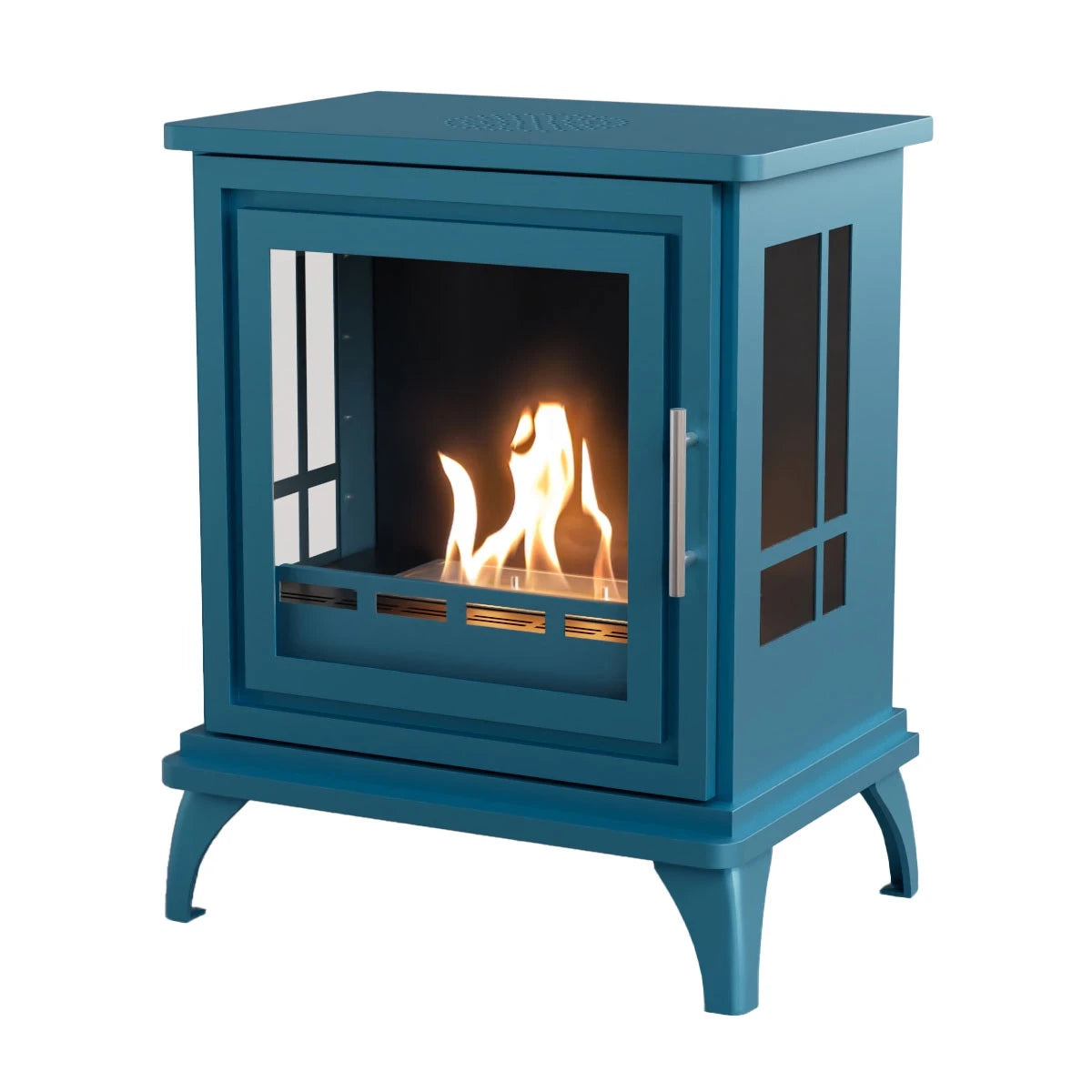 Nashville – Blue Freestanding Bioethanol Stove