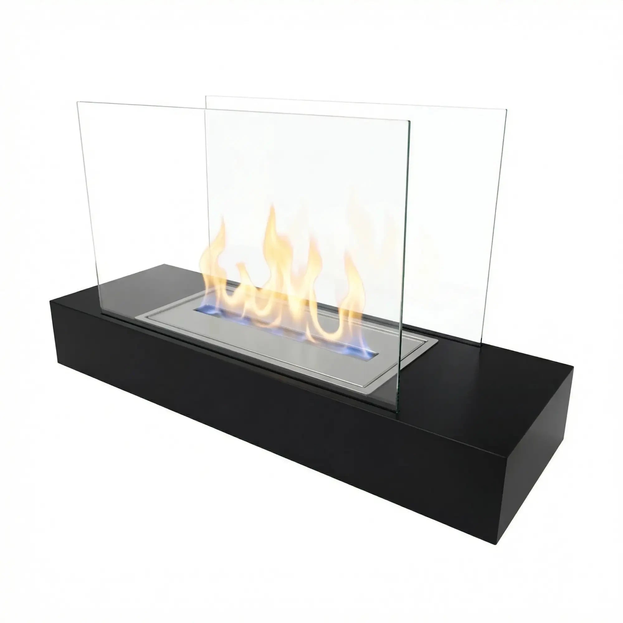 Oklahoma - Steel and Black Freestanding Bio Fireplace