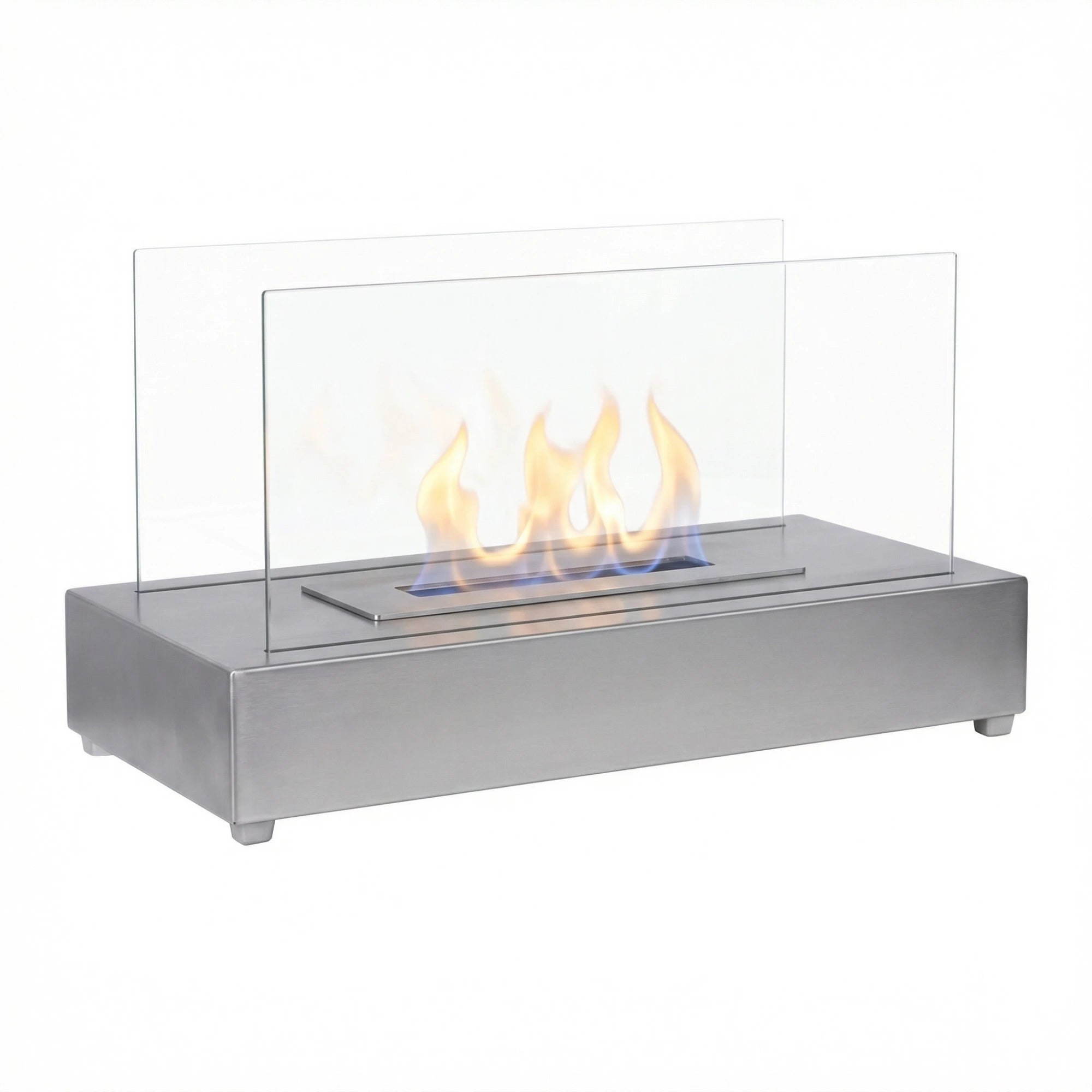 Lambeth Tabletop Bioethanol Fireplace - Steel