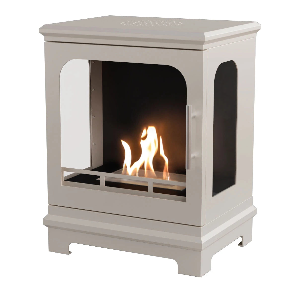 Honolulu – Oyster White Freestanding Bioethanol Stove