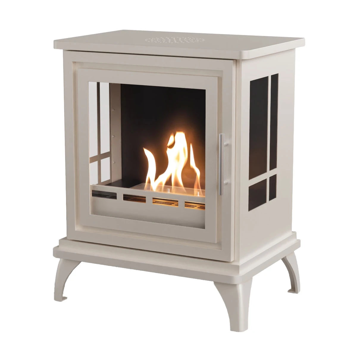 Nashville – Oyster White Freestanding Bioethanol Stove