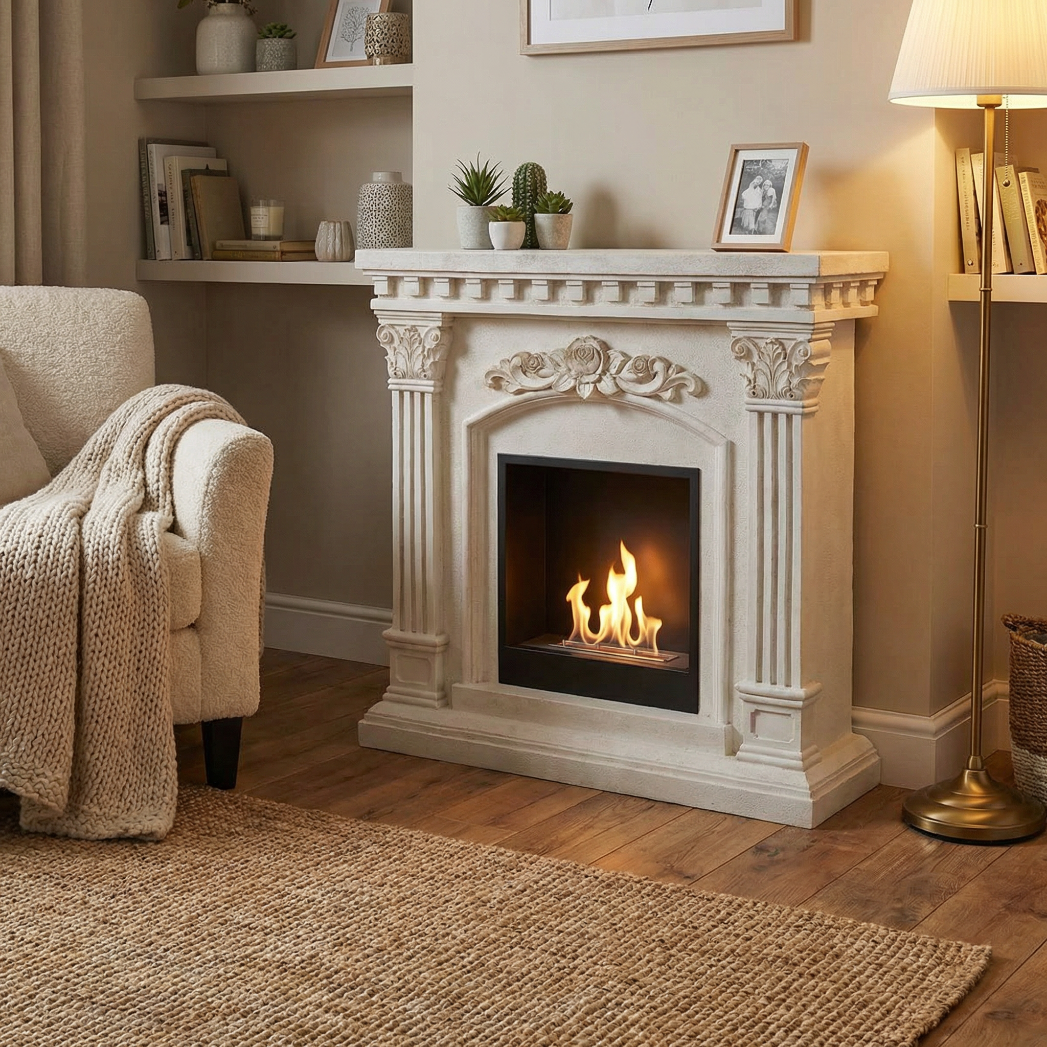 Freyr Freestanding Bioethanol Fireplace