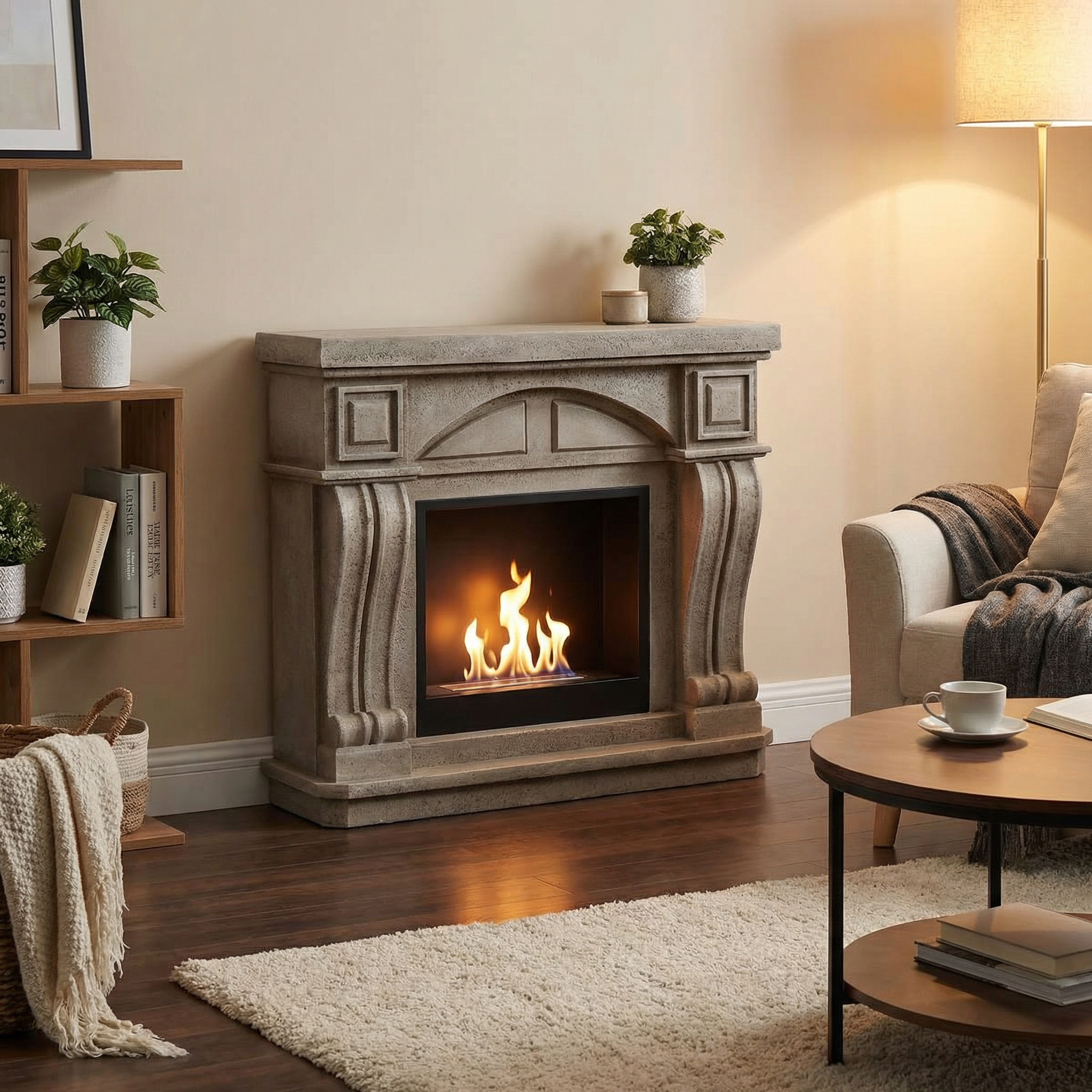 Logi Freestanding Bioethanol Fireplace