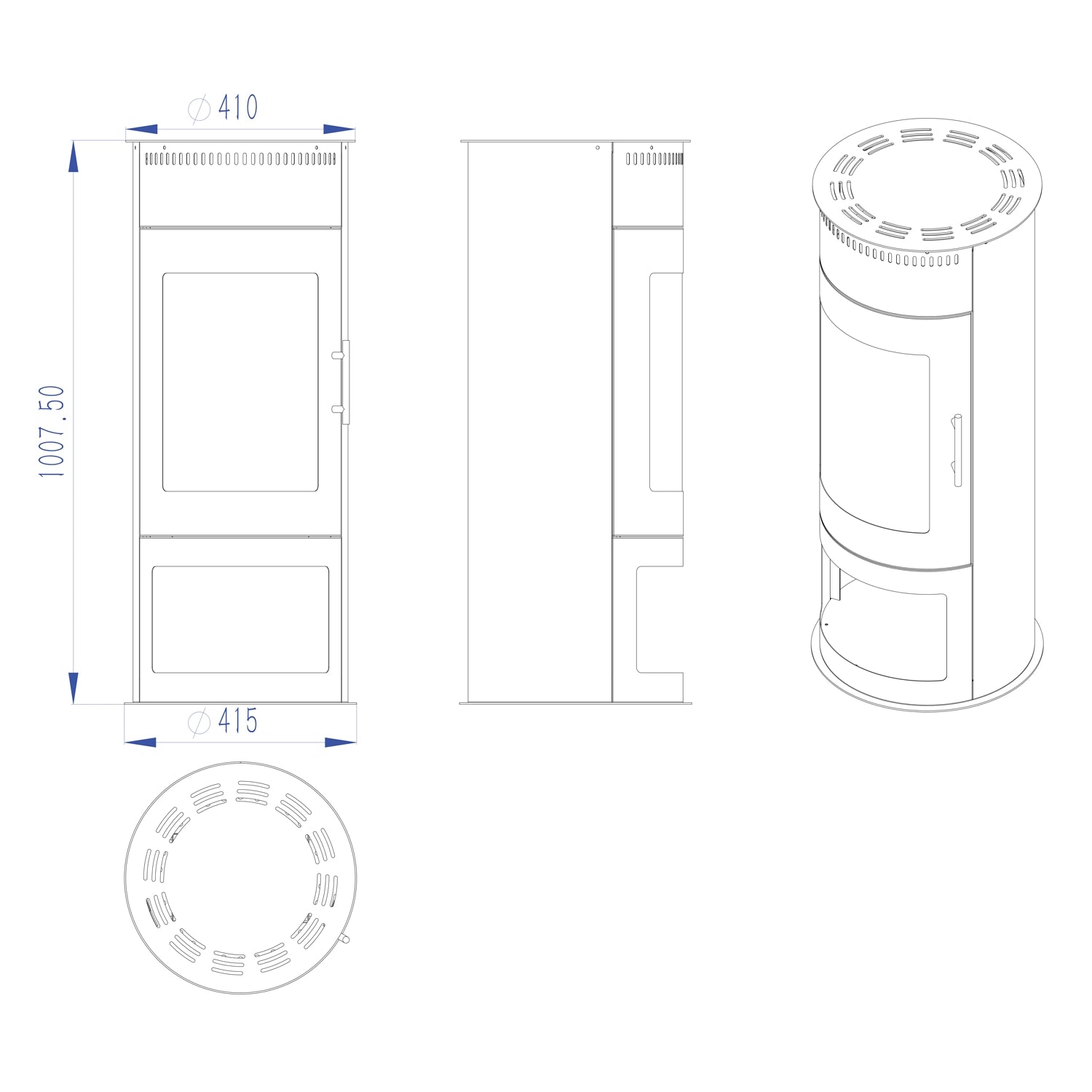 Washington Small - Freestanding Bioethanol Stove