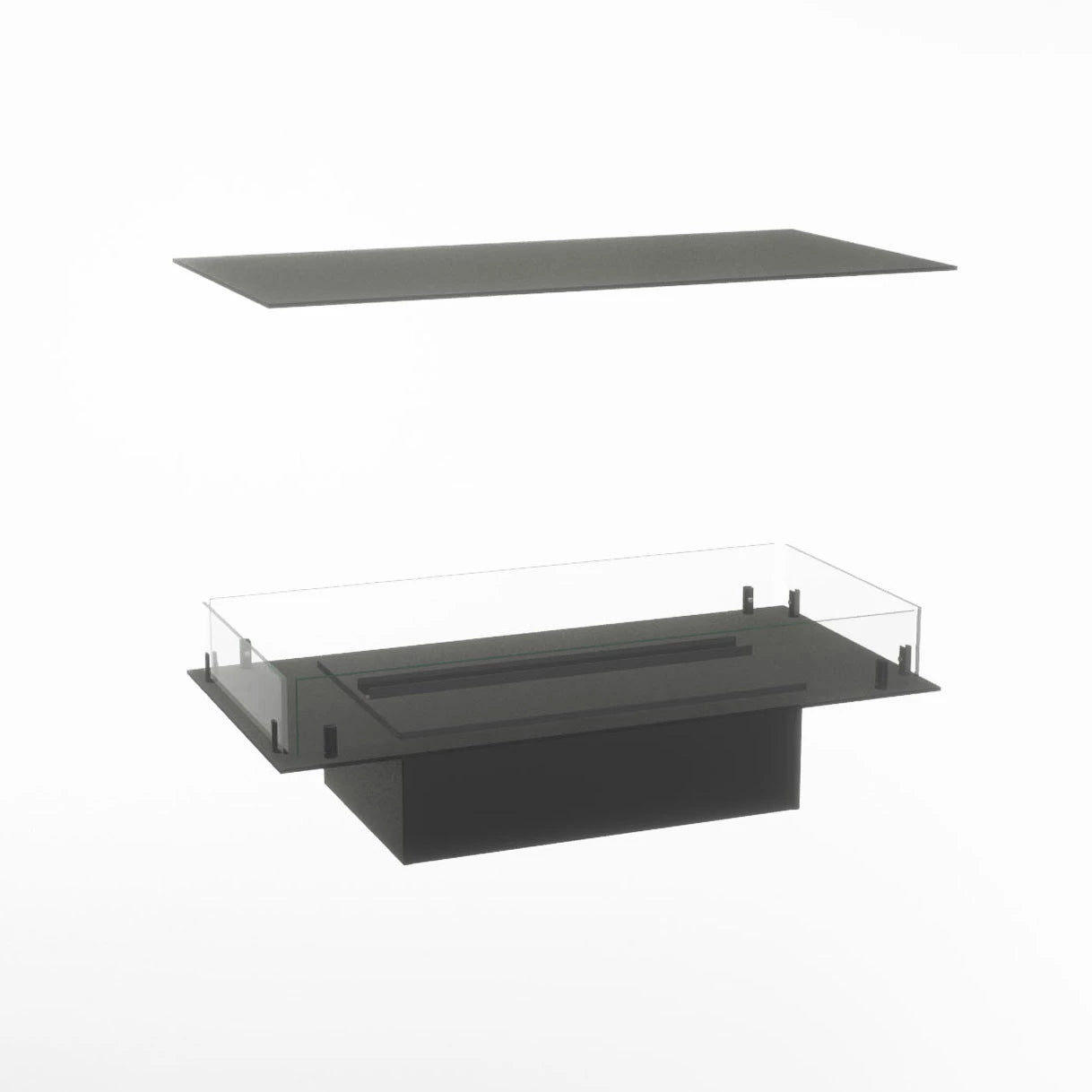 Foco Myst Four 800 Fireplace Insert with Dimplex Cassette