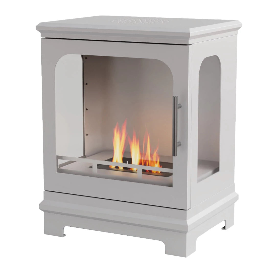 Honolulu - White Freestanding Bioethanol Stove