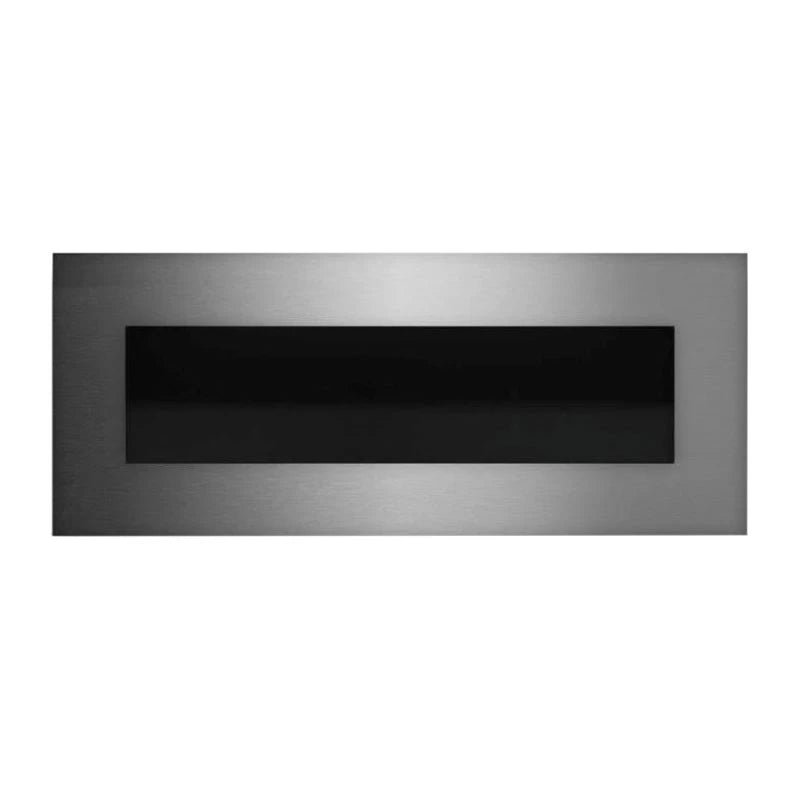 Icon Fires Nero 1450 Wall Fire - Brushed Steel