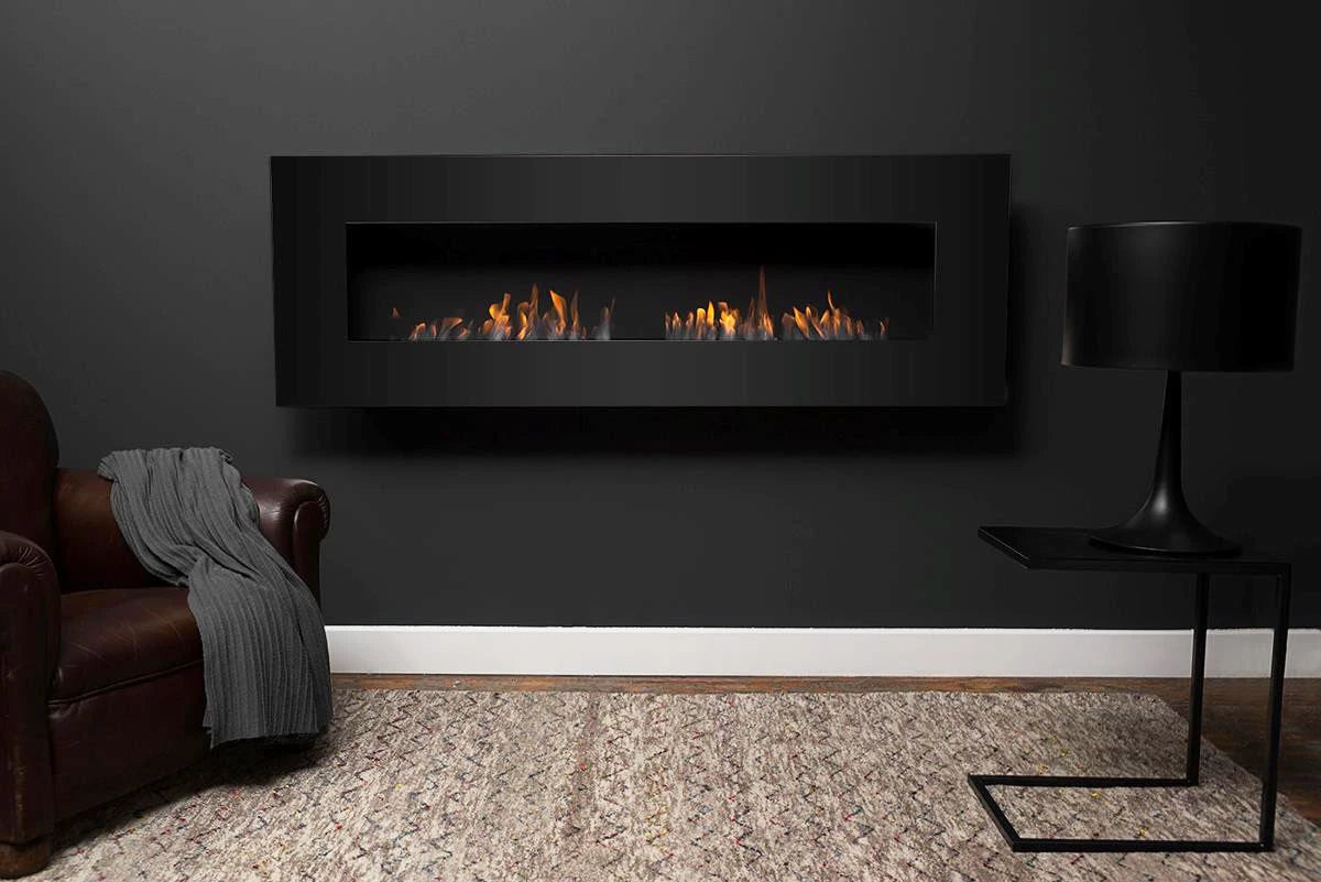 Icon Fires Nero 1750 Wall Fire - Black