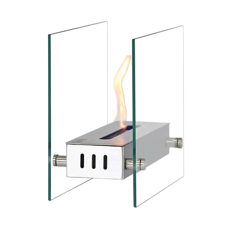 Kensington - Bio Fireplace - Steel and Glass