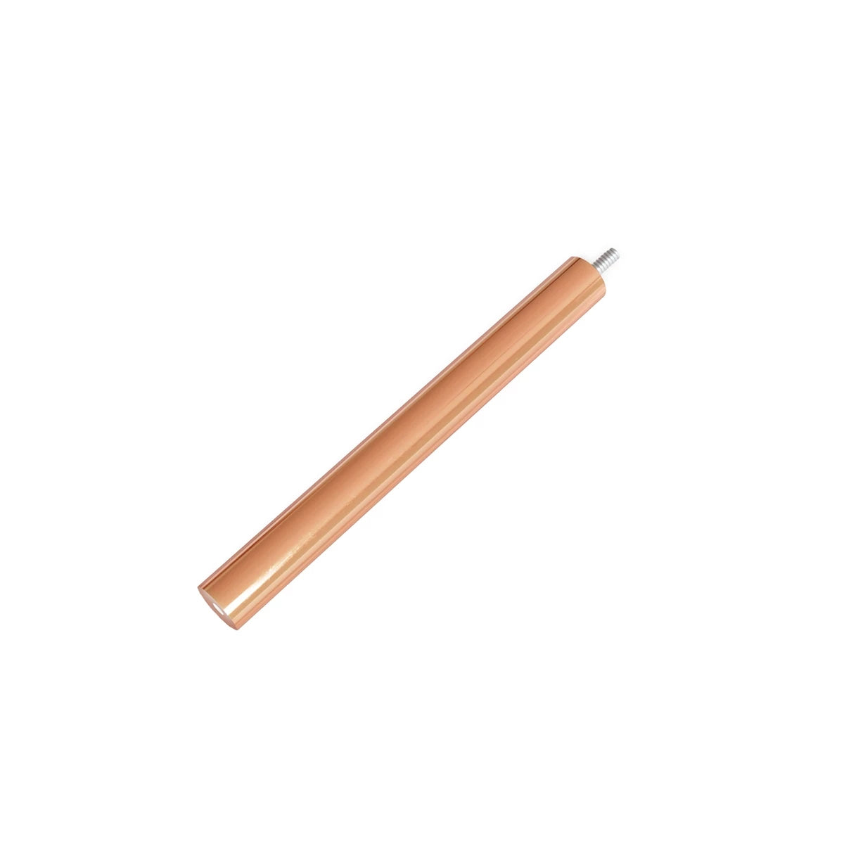Cocoon Aeris 50 cm Polished Copper Extension Rod for lighting fixtures, enhances decor and function.