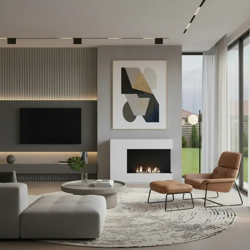 Seattle Freestanding Bioethanol Fireplace – White