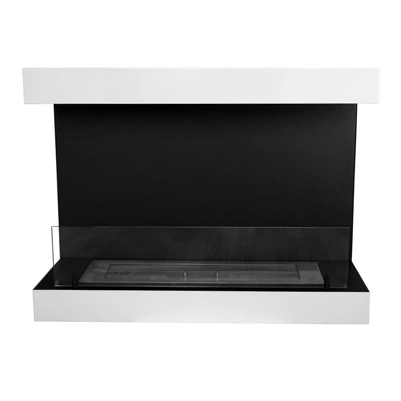 Dakota White - 3-sided 80 cm Wall Biofireplace