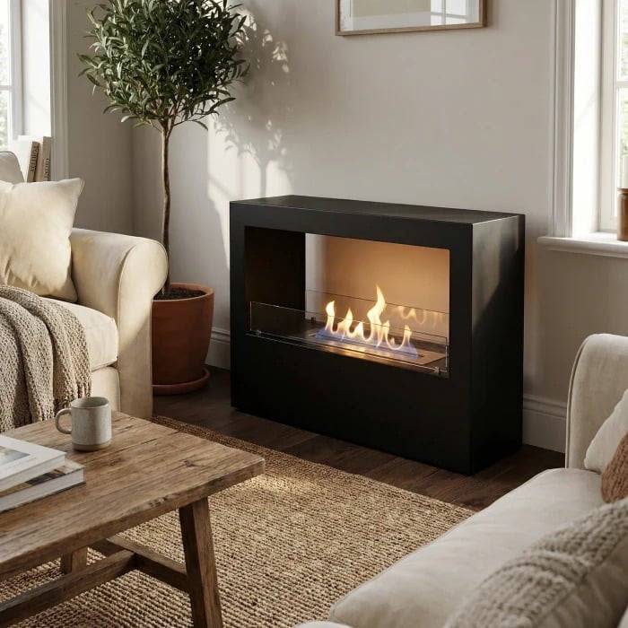 Lansing XL - Black Freestanding Bio Fireplace